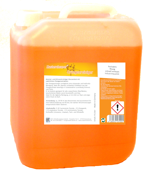 Mastercleaner Orangenreiniger 10 Liter – Bild 3