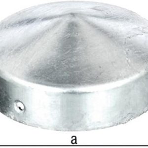 Pfostenkappe D.80mm rd.flache Form TZN GAH - VPE: 10