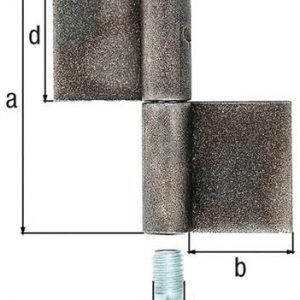 Konstruktionsband Typ K04 2-tlg.z.Anschweißen STA rohRundkopf 160/50/16/80mm GAH