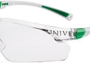 Schutzbrille 506 UP EN 166,EN 170 Bügel weiß grün,Scheibe klar PC UNIVET