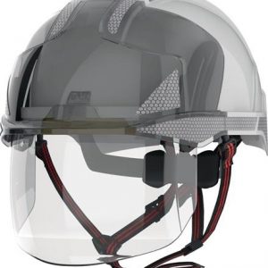 Industriekletterhelm EVO® VISTAshield® Dualswitch™ weiß/rauch ABS
