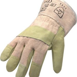 Handschuhe Top Gr.10,5 gelb Schweinsvollleder EN 388 PSA II ASATEX - VPE: 12