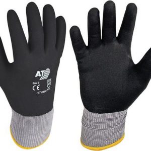 Handschuhe Hit Flex V Gr.9 schwarz/grau EN 388 PSA II ASATEX - VPE: 12