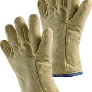 Hitzeschutzhandschuhe 5-Fingerhandschuh 10 gelb Aramidgewebe m.Isolation