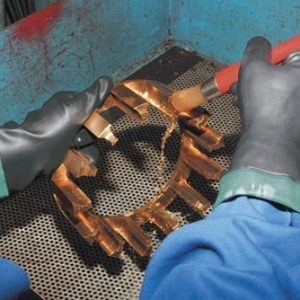 Chemiehandschuh Nitopren 717 Gr.9 dunkelgrau EN 388,EN 374 PSA III HONEYWELL - VPE: 10