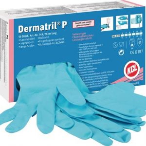 Einw.-Handsch.Dermatril P 743 Gr.11 blau Nitril 50 St./Box