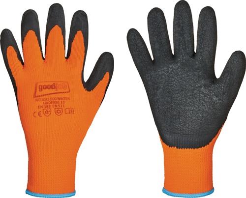 Kälteschutzhandschuh Eco Winter Gr.9 schwarz/orange EN 388,EN 511 Kat.II 12 PA - VPE: 12