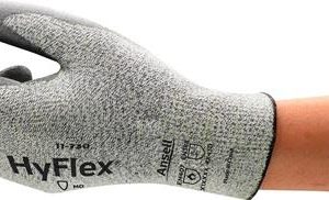 Schnittschutzhandschuhe HyFlex® 11-730 Gr.11 grau EN 388 PSA II 12 PA - VPE: 12