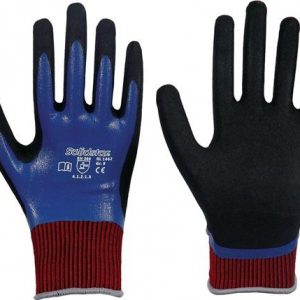 Handschuhe Solidstar Nitril Grip Complete 1462 Gr.9 blau EN420+EN388 PSA II - VPE: 12