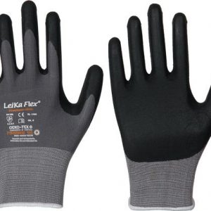 Handschuhe LeiKaFlex 1466 Gr.10 grau EN420+EN388 PSA II LEIPOLD - VPE: 12