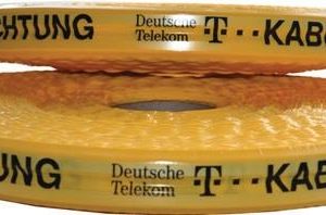 Trassenwarnband Aufdruck Achtung D.Telekom Kab.B.50mm L.250m gelb
