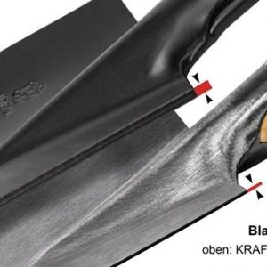 Kraftspaten 280x190/180mm Gr.2 Plus Stahlrohrstiel m.Hartholzknauf IDEAL