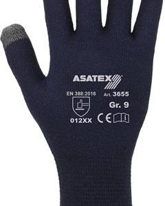 Feinstrickhandschuh f.Smartphones u.Touchscreens Gr.10 dunkelblau - VPE: 12