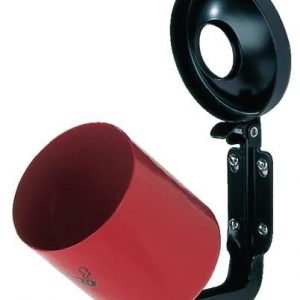 Wandascher Ø90xH100mm neusilber m.Kippvorrichtung TKG