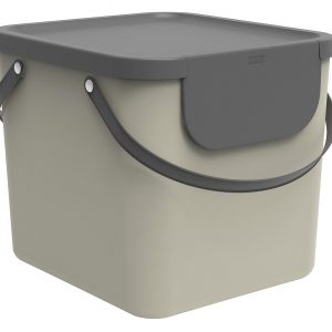 ROTHO Abfallbehälter 'Albula' Behälter, Deckel, 6 Aufkleber