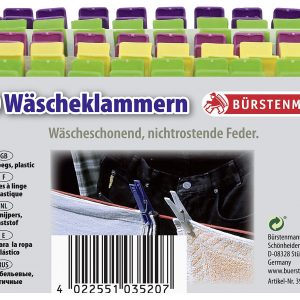 BÜRSTENMANN Wäscheklammern 50 Stück