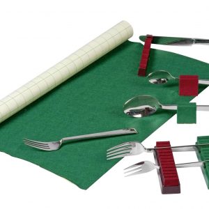 BUCHHOLZ Besteck-Filz 70x45cm grün