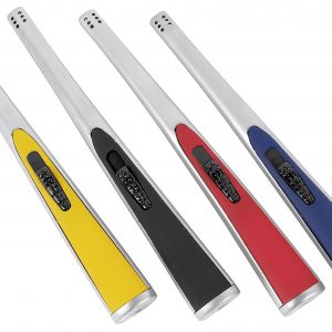 Stabfeuerzeug Rainbow sortiert 20x2,5x2cm blau/rot/schwaz/gelb