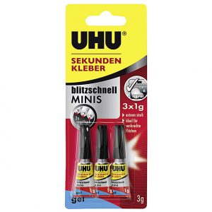 UHU UHU Sekundenkl.3Tb Gel 3er Pack