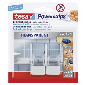 TESA Tesa Powerstrips Haken weiß L 2er Pack