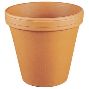 SPANG Blumentopf Ton Ø14cm konisch natur